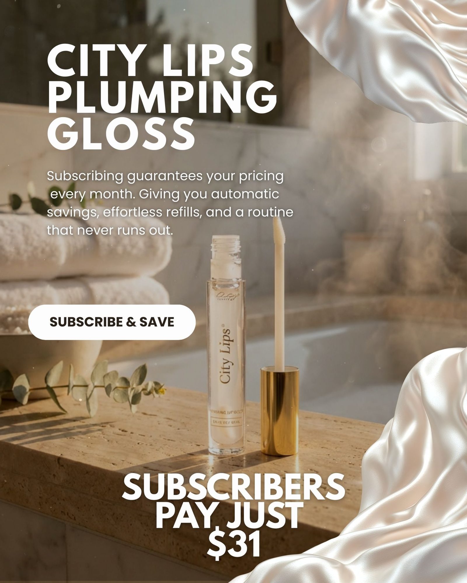 City Lips subscription ad, product shot