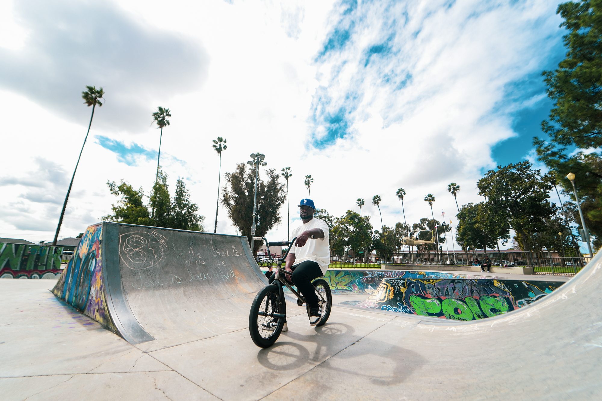 BMX rider portrait, skatepark