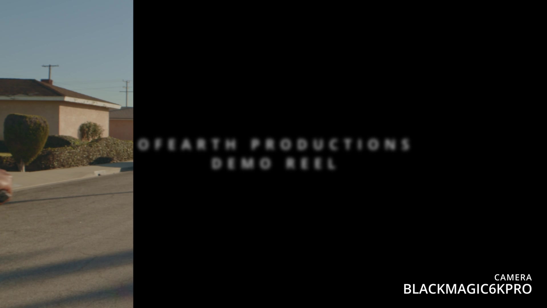 Demo reel, still frame
