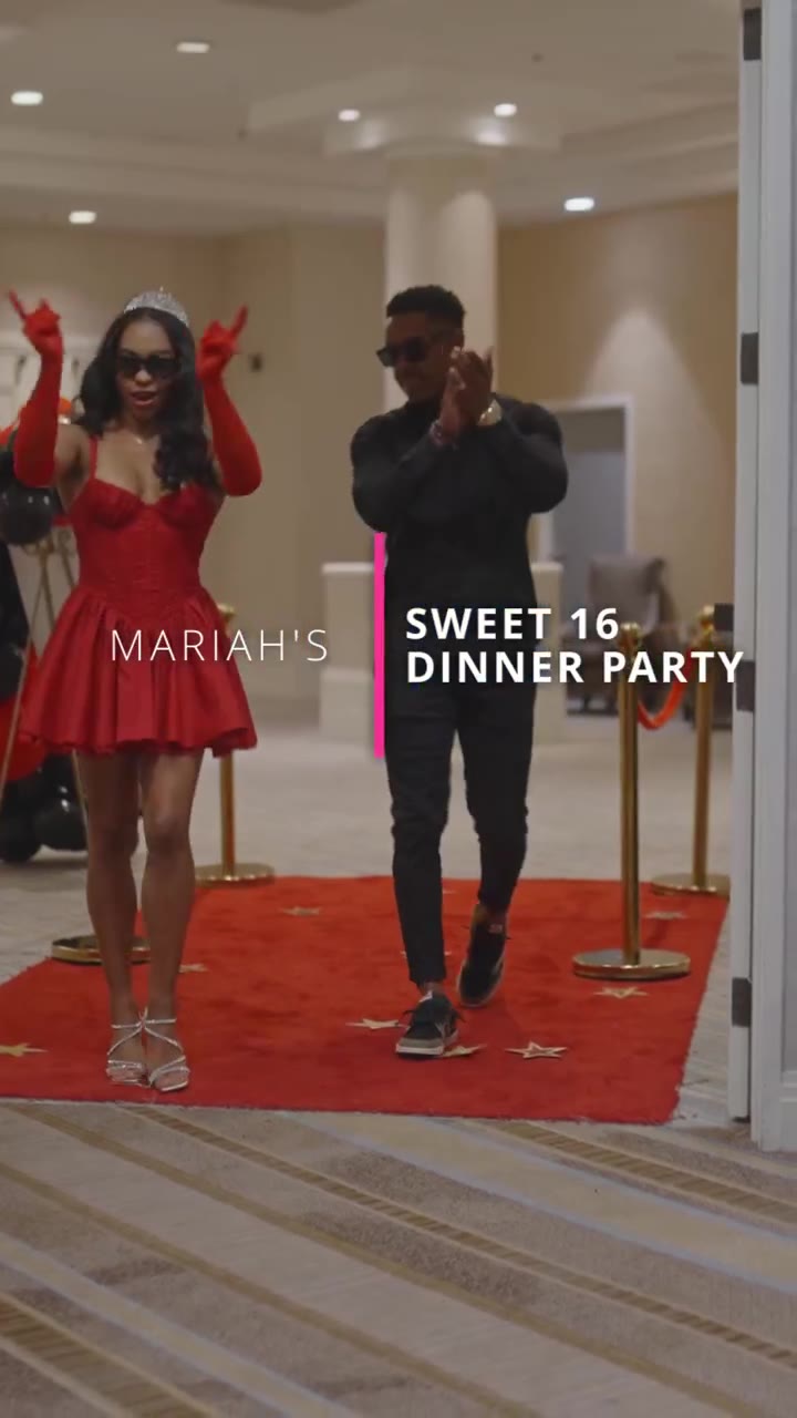 Mariah's birthday celebration film, still frame